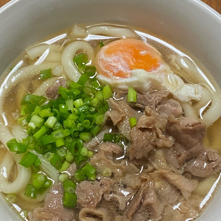 豚薄切りで簡単肉うどん♪